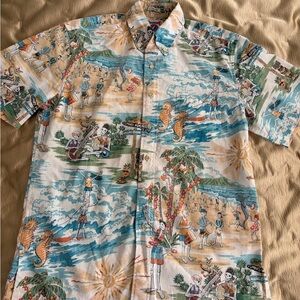 REYN SPOONER GRATEFUL DEAD PRINT ALOHA SHIRT